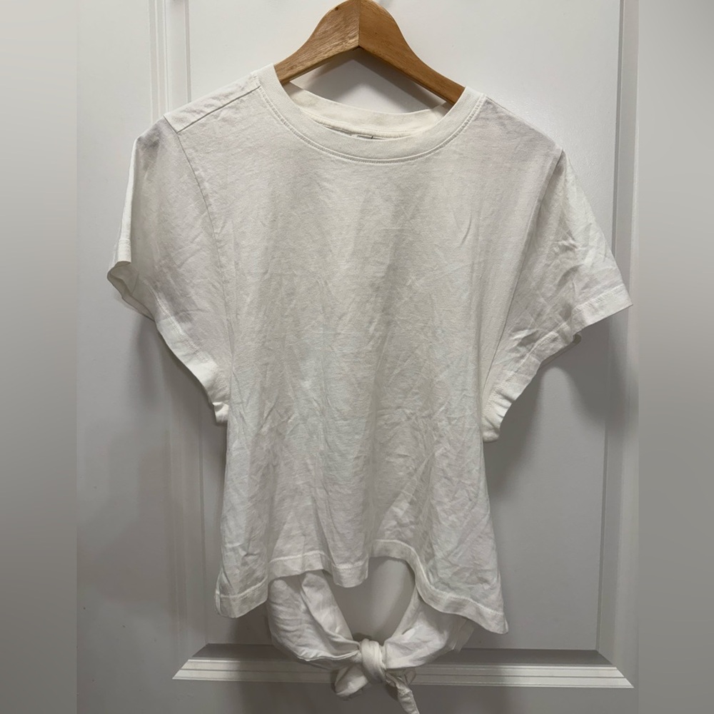 NWT Urban Outfitters White Backless Tie-Back Cotton shirt